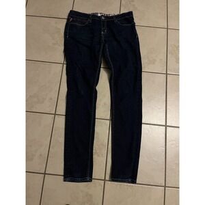 Pepe Jeans Women's Dark Blue Skinny Denim Jeans Embroidered Logo